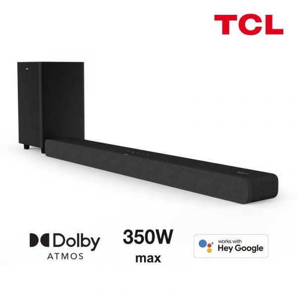 Soundbar TCL TS8132, 3.1.2, 350W, Bluetooth, Dolby Atmos, SubwooferWireless, Negru - imagine 11