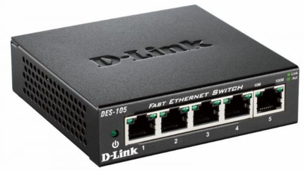 Switch D-Link DES-105, 5 port, 10/100 Mbps - imagine 4
