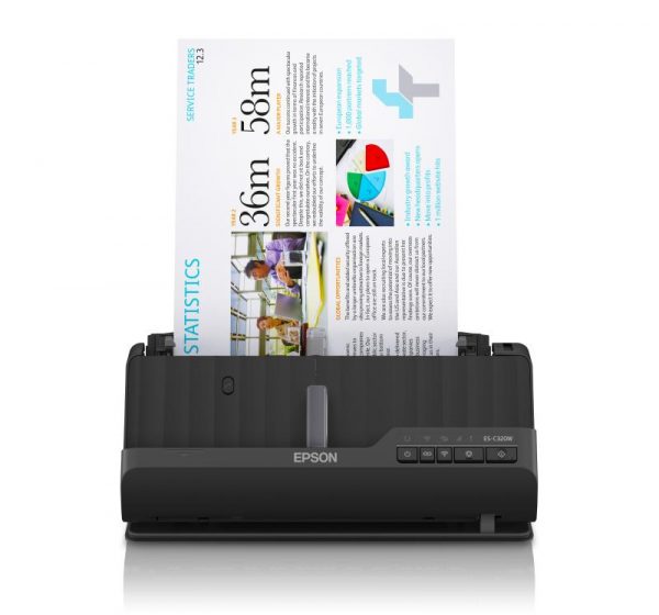 EPSON ES-C320W A4 Compact wi-fi Sheetfed Scanner, Rezolutie optica: 600 - imagine 6