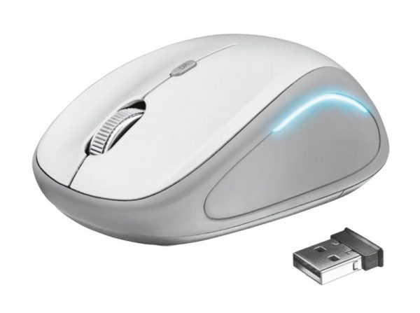 Mouse Trust Yvi FX, Wireless, alb - imagine 8