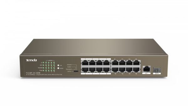 Switch IP-COM F1118P-16-150W, 16 Port, 10/100/1000 Mbps - imagine 3