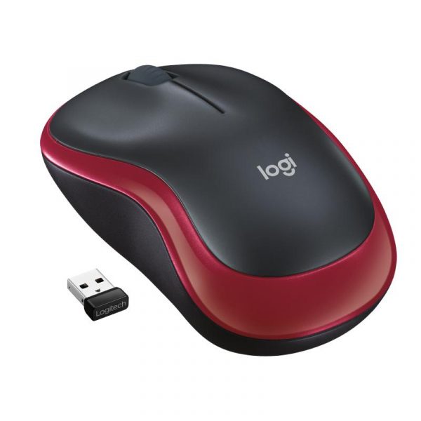 Mouse Logitech M185 Wireless, 1000 DPI, rosu - imagine 7