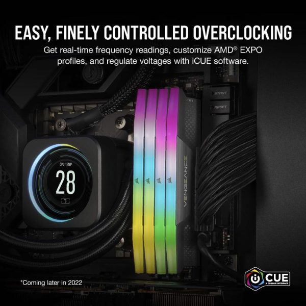 Memorie RAM Corsair Vengeance RGB 32GB DDR5 6000MHz CL36 Kit - imagine 12