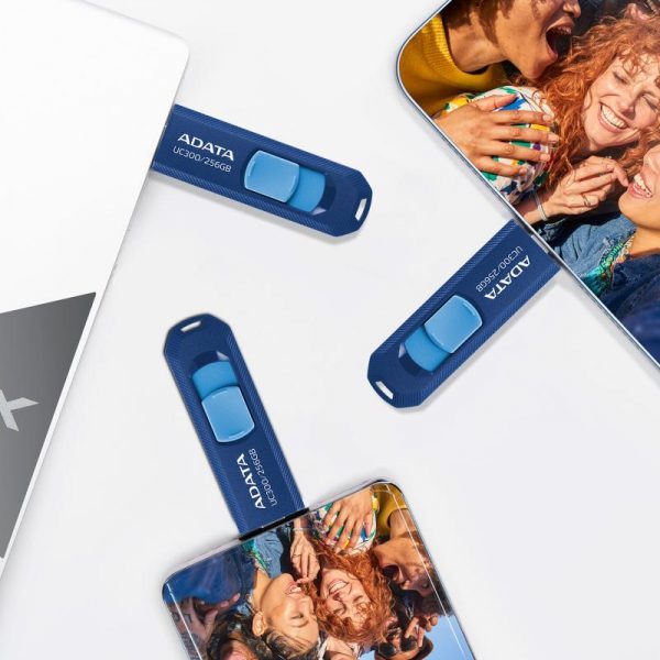 Memorie USB Flash Drive Adata 64GB, UC300, USB Type-C, Black - imagine 3