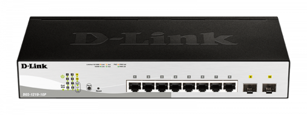 Switch D-Link DGS-1210-10P, 8 port, 10/100/1000 Mbps - imagine 3