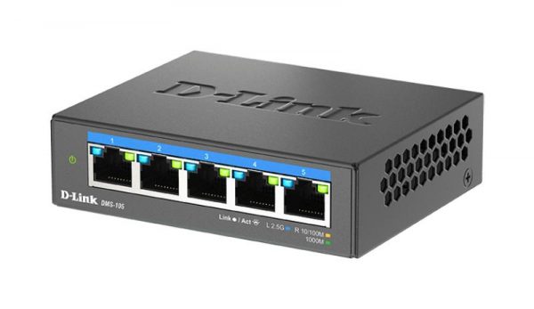D-LINK DMS-105 UNMANAGED SWITCH 5 PORT, Interfata: 5 x 10/100Mbps/1G/2.5G, - imagine 9