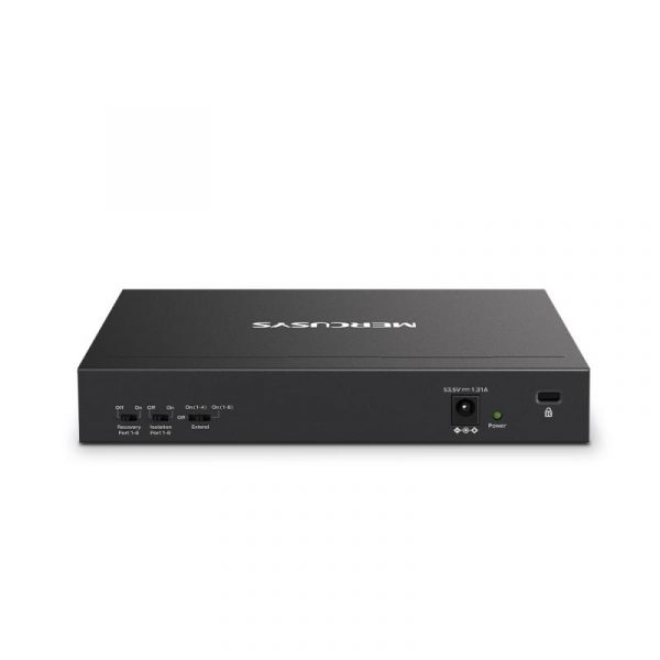 MERCUSYS DESKTOP SWITCH 10PORT MS110P POE, Interfata:  10× 10/100 - imagine 8