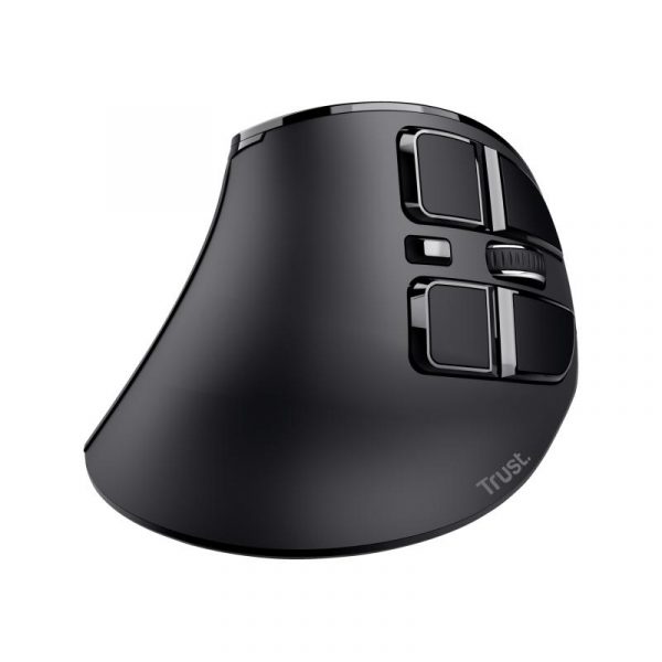 Mouse Trust Voxx, Rechargeable Ergonomic Wireless, negru - imagine 19