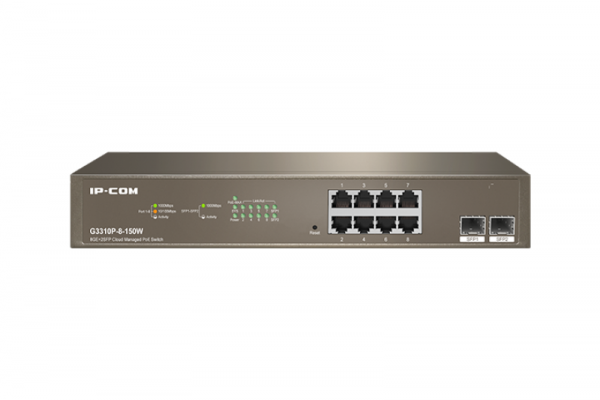 IP-COM 8-Port Gigabit Ethernet managed switch, G3310P-8-150W; Network standard: IEEE - imagine 3