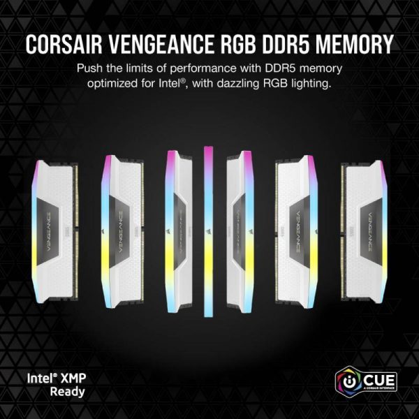 Memorie RAM Corsair Vengeance RGB White 32GB DDR5 5600MHz CL36 - imagine 10