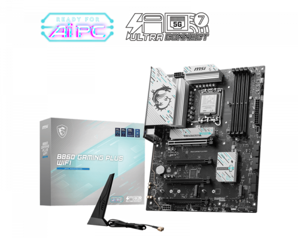 Placa de Baza MSI B860 GAMING PLUS WIFI LGA1851, 4x