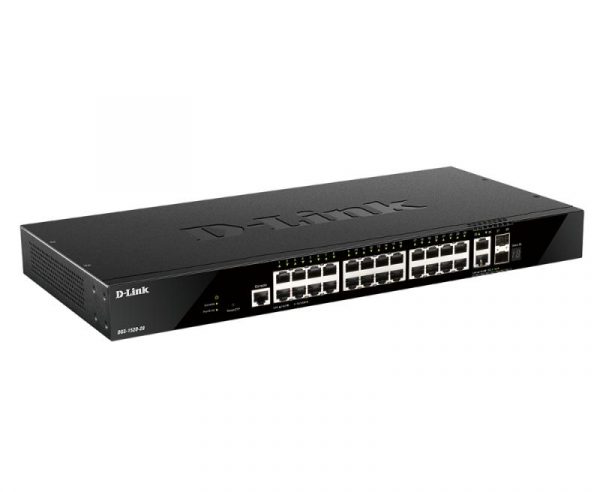Switch D-Link DGS-1520-28, 28 porturi Gigabit,24 x 10/100/1000Base-T, 2 x - imagine 4