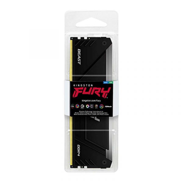 Memorie RAM Kingston FURY Beast RGB 8GB DDR4 2666MHz CL16 - imagine 5