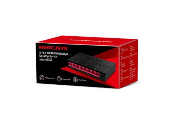 Switch Mercusys MS10G8, 8 Port, 10/100/1000 Mbps - imagine 7