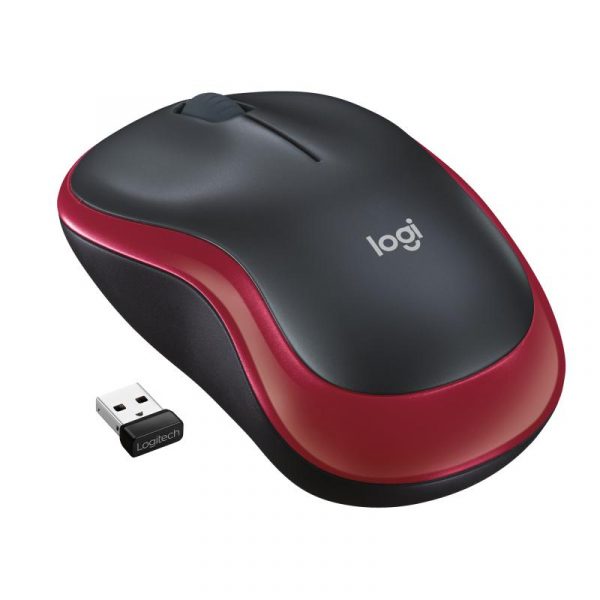 Mouse Logitech M185 Wireless, 1000 DPI, rosu - imagine 6