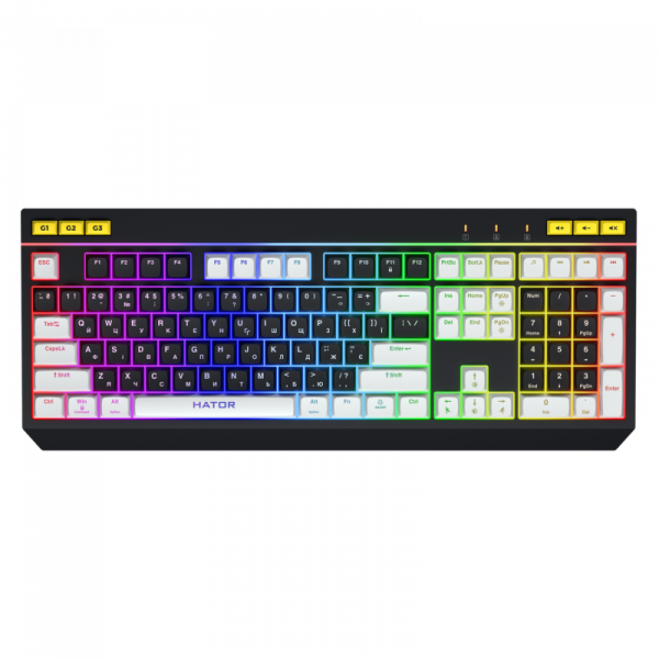 Tastatura mecanica cu fir Hator Icefall, conectivitate USB, polling rate - imagine 5