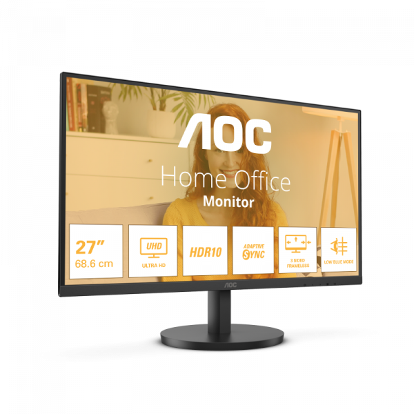Monitor AOC 27" U27B3M, Diagonal (inch): 27, Diagonal (cm): 69,