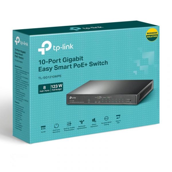 Switch TP-Link TL-SG1210MPE, 9 port, 10/100/1000 Mbps - imagine 7