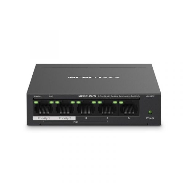 MERCUSYS DESKTOP SWITCH 5PORT MS105GP POE, Interfata: 5 x 5× - imagine 5