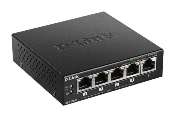 Switch D-Link DGS-1005P, 5 Port, 10/100/1000 Mbps - imagine 4