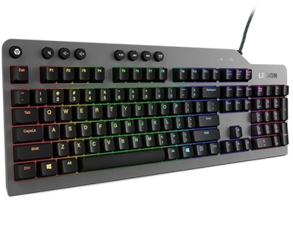Tastatura gaming mecanica Lenovo Legion K500, iluminare RGB, switch Red, - imagine 5
