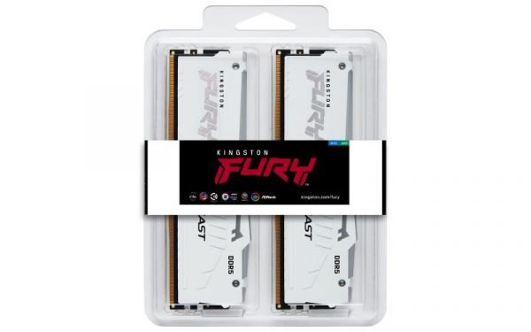Memorie RAM Kingston FURY Beast RGB White 32GB DDR5 6000MHz - imagine 6