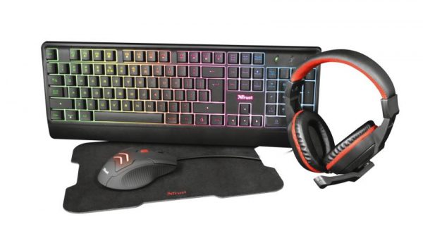 Kit Trust Ziva 4-in-1 Gaming Bundle, contine mouse, tastatura, mousepad - imagine 7