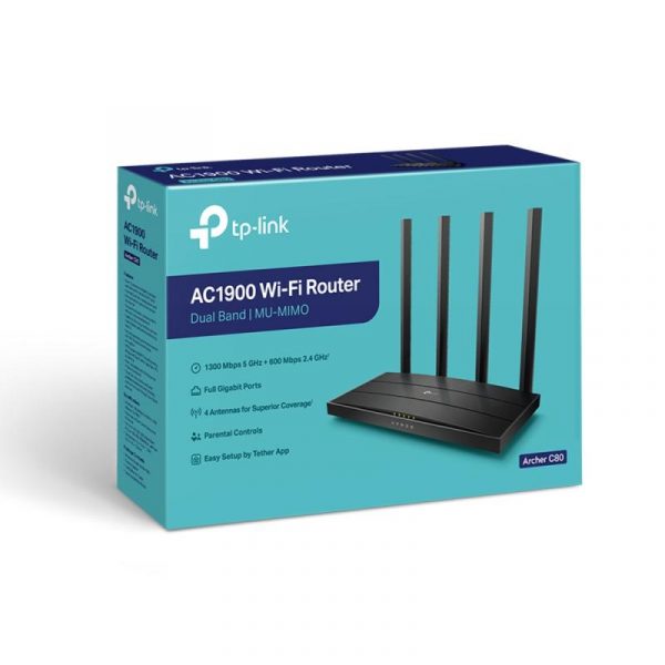 Router wireless TP-LINK Gigabit Archer C80, WiFI 5, Dual-Band - imagine 9