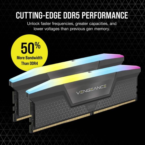 Memorie RAM Corsair Vengeance RGB 32GB DDR5 6000MHz CL36 Kit - imagine 10