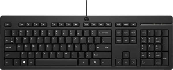 HP 125 Wired Keyboard, Dimensiuni: 6.3 x 11.2 x 3.6 - imagine 9