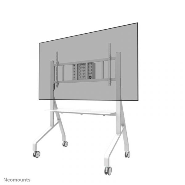 Stand podea mobil/fix Neomounts FL50-575WH1; pentru display-uri cu diagonale 65"-110",