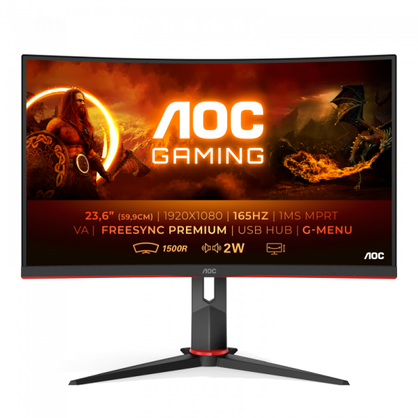 Monitor AOC 23.6" C24G2U/BK - imagine 3