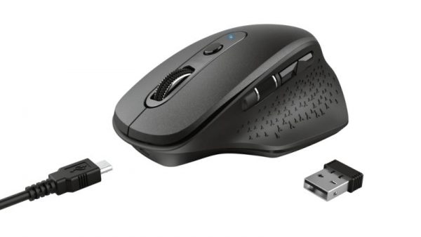 Mouse Trust Ozaa, Rechargeable Wireless, negru - imagine 6