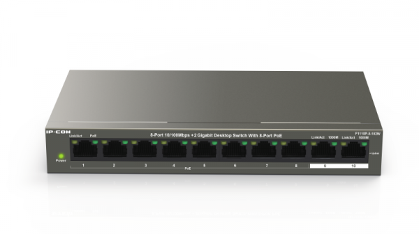 Switch IP-COM F1110P-8-102W, 8 Port, 10/100 Mbps - imagine 3