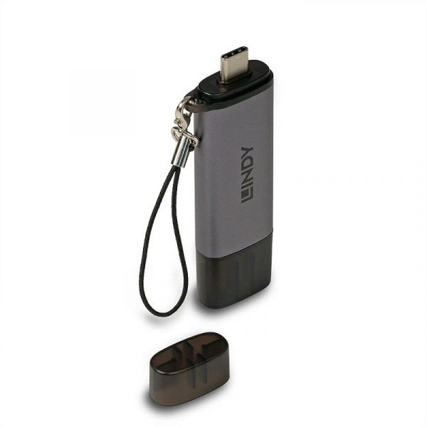 Card Reader Lindy USB 3.2 Type C, SD & microSD, - imagine 4