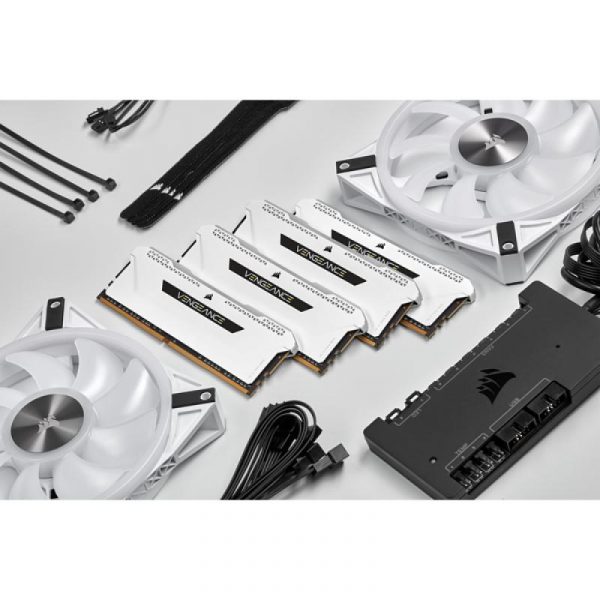 Memorie RAM Corsair Vengeance RGB PRO SL White 16GB DDR4 - imagine 8