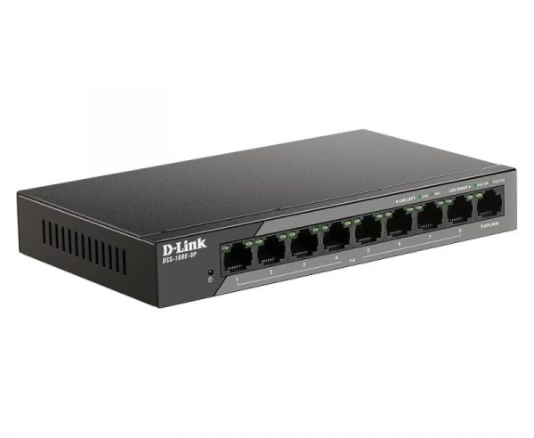 Switch DLINK DSS-100E-9P, 9 port, 10/100 Mbps - imagine 5