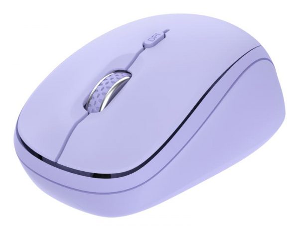 Mouse wireless Trust Yvi, rezolutie maxima 1600 DPI, violet - imagine 5