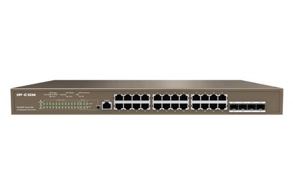 IP-COM switch G5328P-24-410W, 24-Port Gigabit Ethernet managed L3 POE switch,; - imagine 4