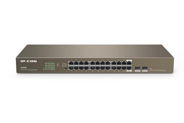 IP-COM 24-Port + 2 SFP Gigabit Ethernet Switch, G1024F; Standard - imagine 6