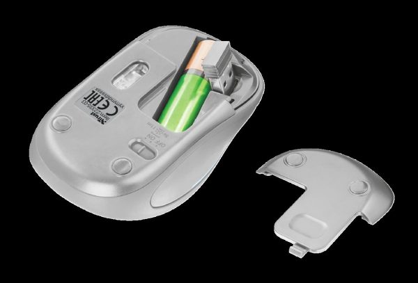 Mouse Trust Yvi FX, Wireless, alb - imagine 5