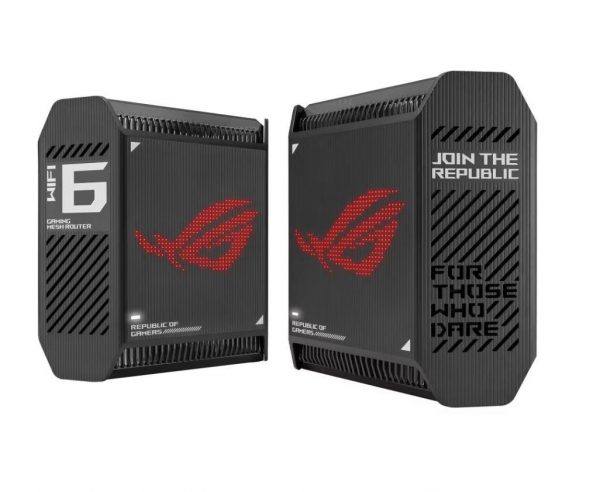 Kit Routere Wireless Asus GT6(B-2-PK)Black, tri-band, WI-FI 6, Standard retea: - imagine 3