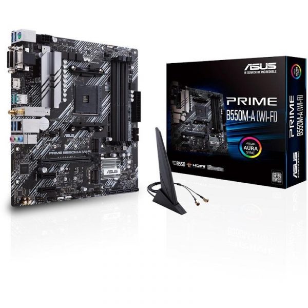Placa de baza Asus AM4 PRIME B550M-A WIFI II Socket - imagine 3