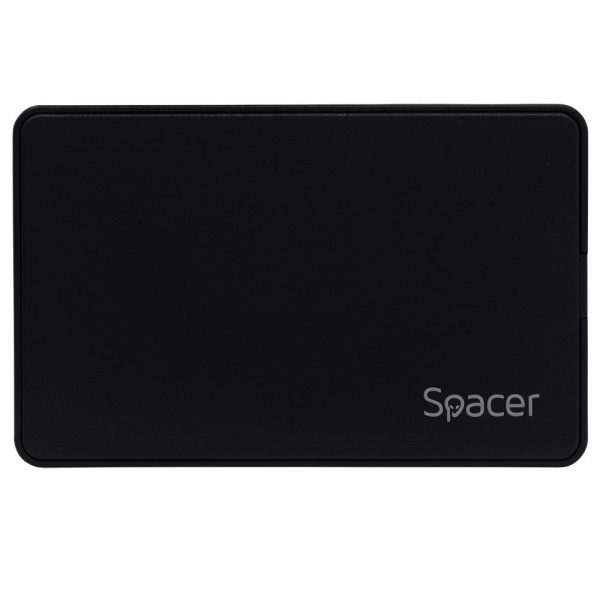 Rack extern HDD/SSD 2.5" Spacer USB-C 3.1 negru - imagine 3