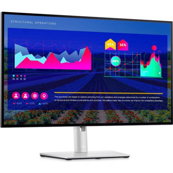 Monitor LED Dell U2722D, 27inch, IPS QHD, 5ms, 60Hz, alb - imagine 4