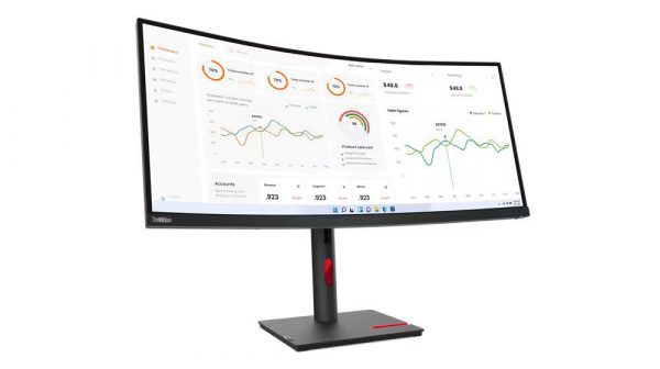 Monitor Lenovo ThinkVision T34w-30, 34" (3440x1440) WLED, Anti-glare, Curvature: 1500R, - imagine 4