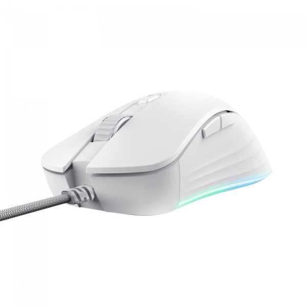 Mouse Trust GXT924W YBAR+ 25600 DPI, alb - imagine 3