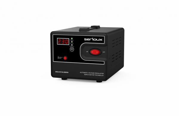Stabilizator de tensiune Serioux Servo 124-2000VA, putere 2000VA/1200W, tip servo