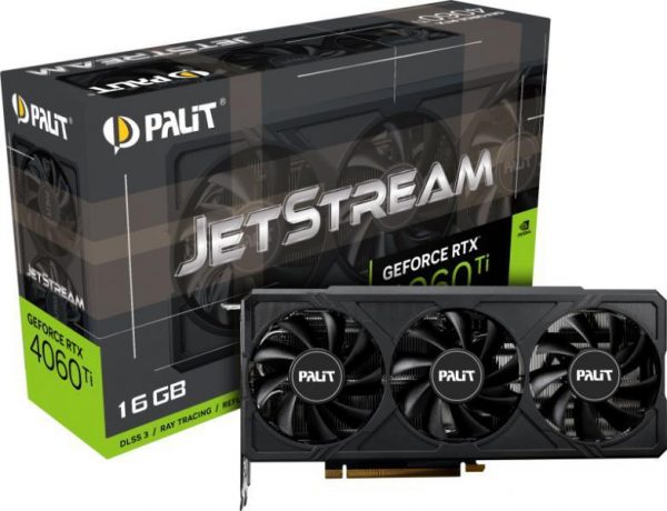 Placa Video PALIT GEFORCE RTX 4060 TI JETSTREAM 16GB GDDR6