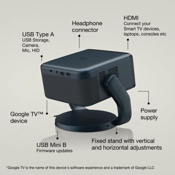 Proiector Epson EF-22N Proiector compact + stand,  cu proiecte - imagine 3